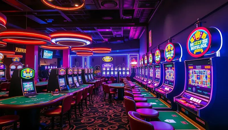 Tampilan layar Monopoly Live dengan roda putaran dan host dealer
